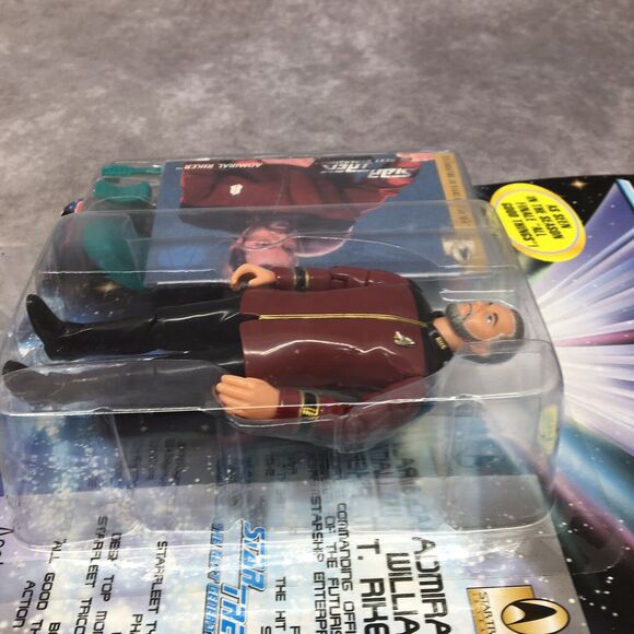 STAR TREK Admiral William T Riker Next Generation Playmates Figure 30 Years-Read - Picture 7 of 11